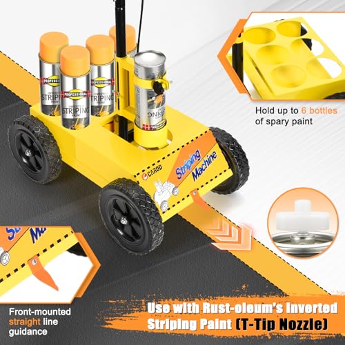 CAROD Parking Lot Line Striper Machine - Adjustable Width, Lightweight & Easy to Use