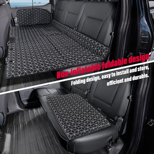 Non-Inflatable Truck Bed Air Mattress for Car Camping - Foldable & Easy Setup