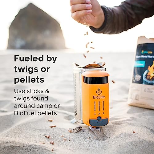 BioLite CampStove 2+ Complete Kit - Wood Burning Camping Stove with USB Charging