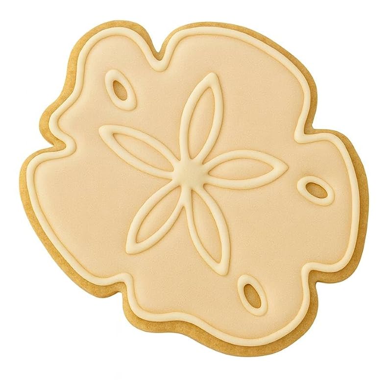4-Piece Summer Seashell Cookie Cutter Set – Starfish, Sand Dollar, Shell, Conch