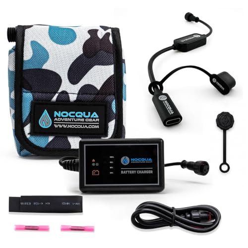 12V Lithium Marine Battery Kit - 10Ah Portable Power for Kayaks & Outdoor Electronics - Nocqua