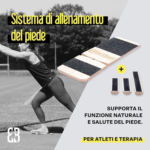 BlackBoard Foot Trainer Balance Board for Foot & Ankle Stability with Guided PT Workshop