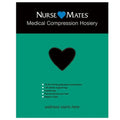 Nurse Mates Medical Compression Pantyhose | 15-20mmHg | Support Hosiery | 1 Pair | Black | Size B