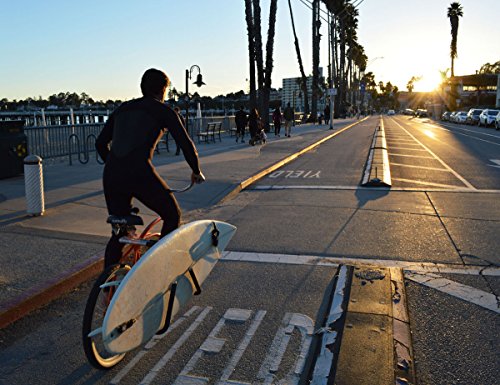 Bicycle Surfboard Rack with Quick Release for Seatpost | Fits Shortboards & Boogie Boards