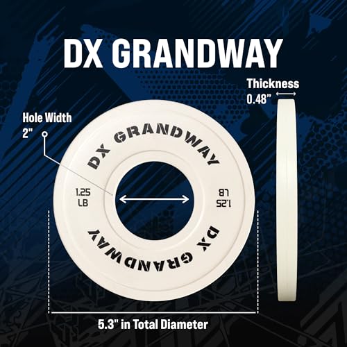 DX Grandway 17.5LB Combo Rubber Bumper Plates - Support Olympic Weightlifting
