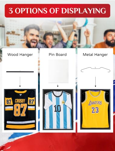 Walasis 28x36in Hockey Jersey Display Frame - Large Memorabilia Case, Model 1