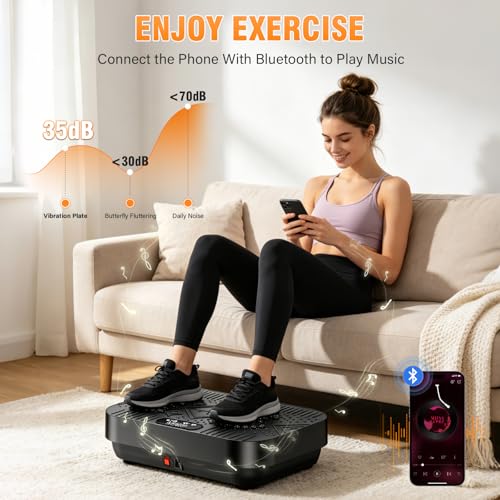 Vibration Plate for Lymphatic Drainage & Weight Loss - Portable Exercise Machine