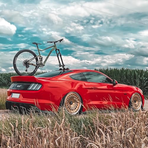 Suction Cup Bike Rack for Car - Quick Release Aluminum Alloy 1 Bike - Black