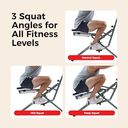 Sunny Health & Fitness Grey Row-N-Ride Glute & Leg Trainer with App Connection