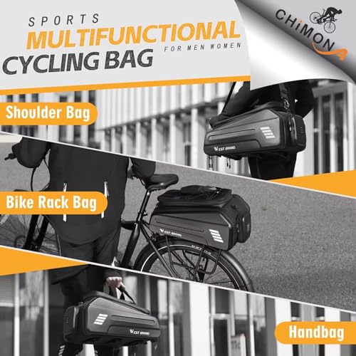 Electric Bicycle Rear Rack Bag 30L Hard Shell Waterproof Pannier for E-Bike