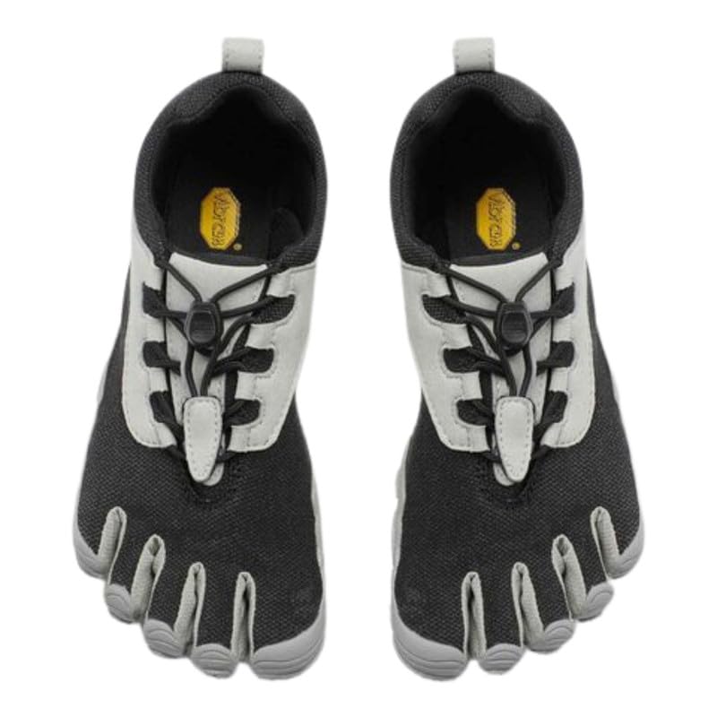 Vibram Women's FiveFingers V-Run Retro Barefoot Road Running Shoe Black/Grey 7-7.5