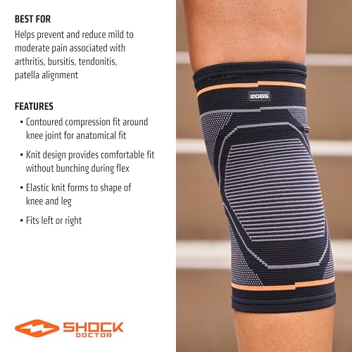Shock Doctor Knee Compression Sleeve Support Medium - Pain Relief & Arthritis