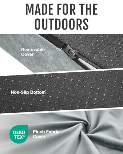 Gaialoop Memory Foam Camping Mattress 3 Inch Space Gray Cot Size 72x24