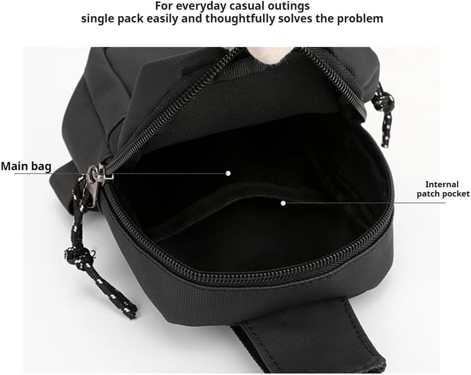 Skiennix Mini Sling Bag - Waterproof Crossbody Backpack for Hiking & Travel | Grey Color
