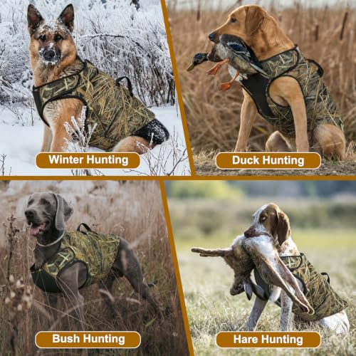 Hunthor Dog Hunting Vest Large Neoprene Camo Waterfowl Field Use
