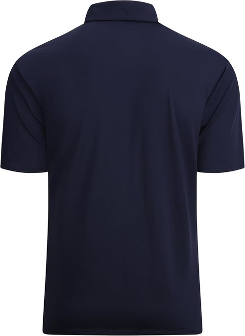 Alex Vando Men's Golf Shirt - Moisture-Wicking Quick-Dry Striped Polo | Comfortable Fit