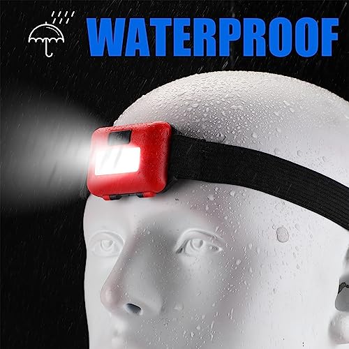 96 Pcs LED Headlamp Flashlight Set with 288 AAA Batteries for Outdoor Use