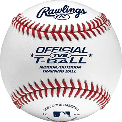 12 Count Youth T-Ball Set - Sponge Rubber Core, Indoor & Outdoor Use - Variation of T-Ball / Dozen