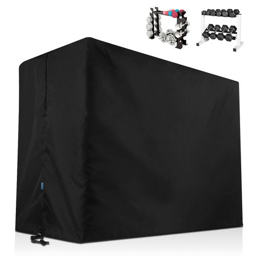 Xxerciz Dumbbell Rack Cover Dust Cover Compatible with Marcy & Cap Barbell Two Tier Dumbbell Rack, Lightweight Waterproof Anti-scratch Protective Barbell Cover Case for Home Gym