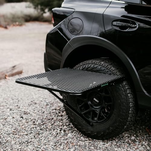 Aluminum Tire Table Medium 29x23 Inch for Tires Up to 40" - Portable Camping & Outdoor Workstation
