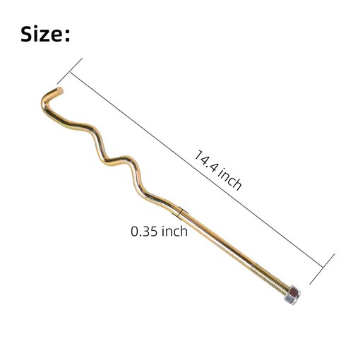 Roykaw 48V Golf Cart Battery Hold Down Rods Compatible with Club Car Precedent 2008.5-up Electric Models, Golf Cart Battery Bolts, 2PCS, OEM# 103357701