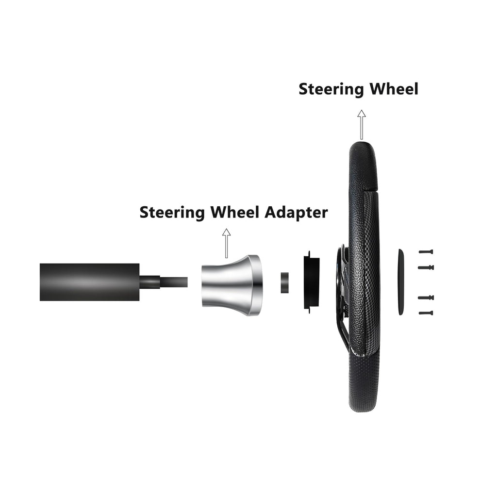 Shu-Ran Golf Cart Steering Wheel Adapter, Golf Cart Steering Wheel Adapter Hub Only for Club Car DS Golf Cart, Silver