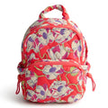 Lightweight Featherweight Small Backpack with Swirling Poppies Pattern - Women’s Casual Bag