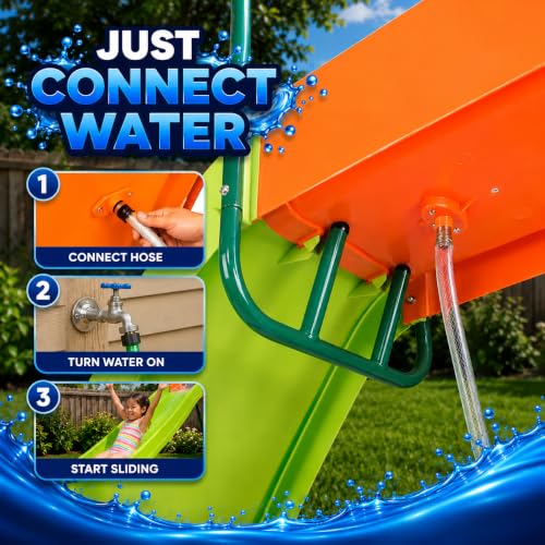 PLATPORTS 10 Ft Water Slide for Kids Indoor & Outdoor, Safe & Easy Assembly