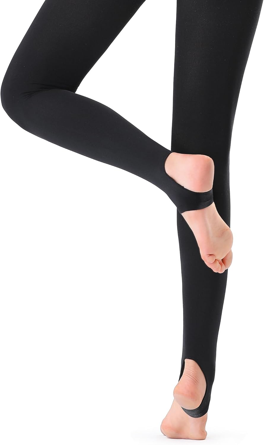 Stelle Ultra Soft Stirrup Tights for Girls & Women - Perfect for Ballet, Gymnastics & School