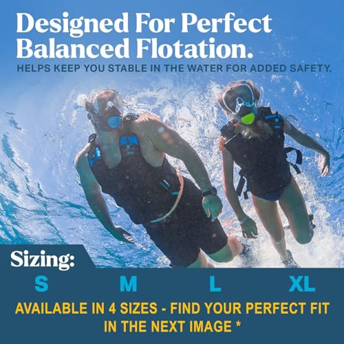 Seaview 180 Palawan Inflatable Snorkel Vest for Adults & Youth - Medium Black