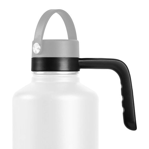XACIOA Handle for Wide Mouth Water Bottles, BPA Free Handle for Hydro Flask, Iron °Flask, CIVAGO, Handle Only, Compatible w/ 18 20 22 24 32 40 64 87 128 Oz Insulated Bottles, 2Pack