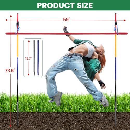 Heavy Duty Metal Limbo Game Set for Outdoor Lawn & Beach Parties
