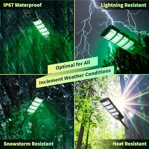2 Pack Green Hog Hunting Lights - 12000LM Waterproof Night Hunting Lights with Remote & Motion Sensor