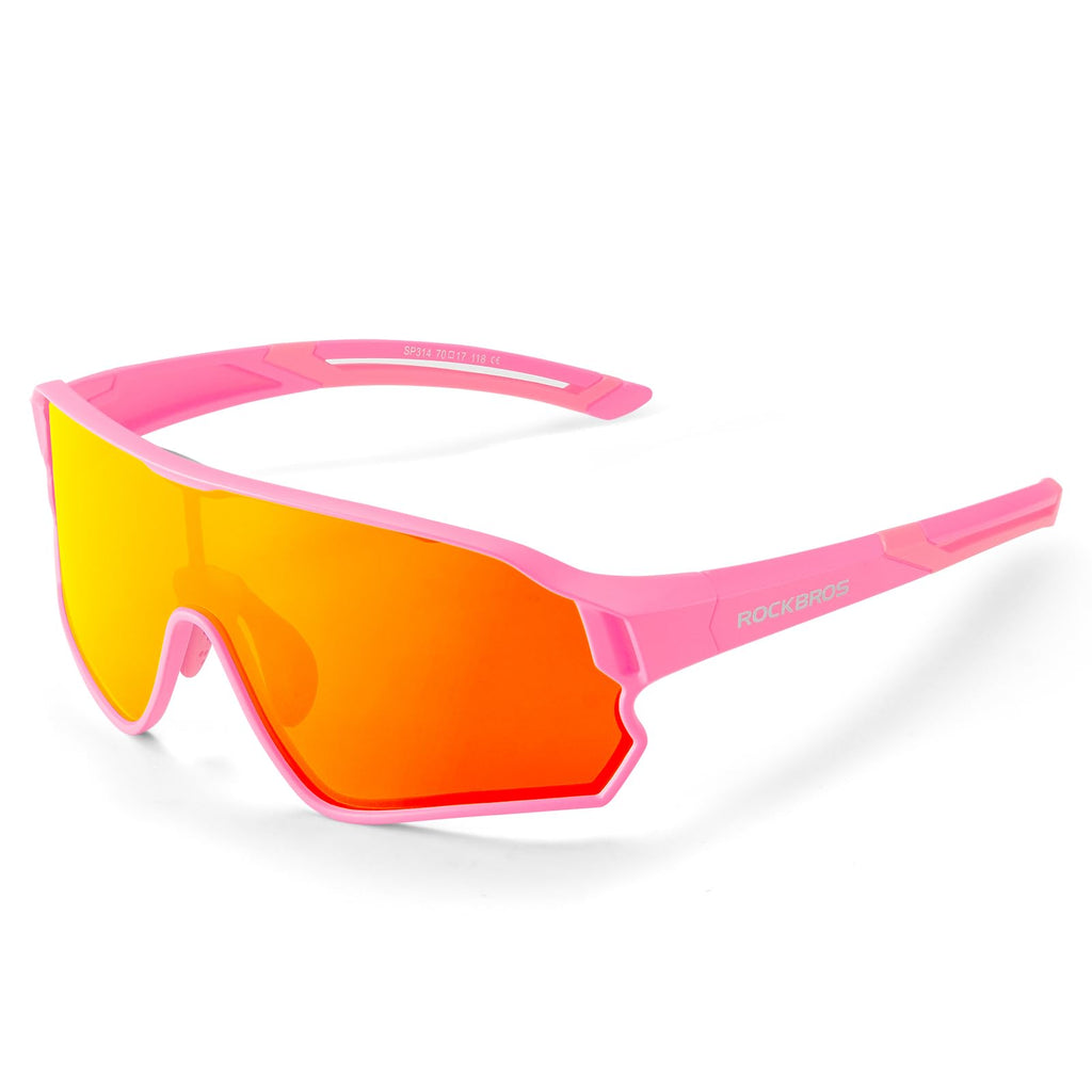 ROCKBROS Kids Polarized Sunglasses Cycling Glasses Sport Sunglasses UV400 Protection for Youth Boys Girls Age 8-14