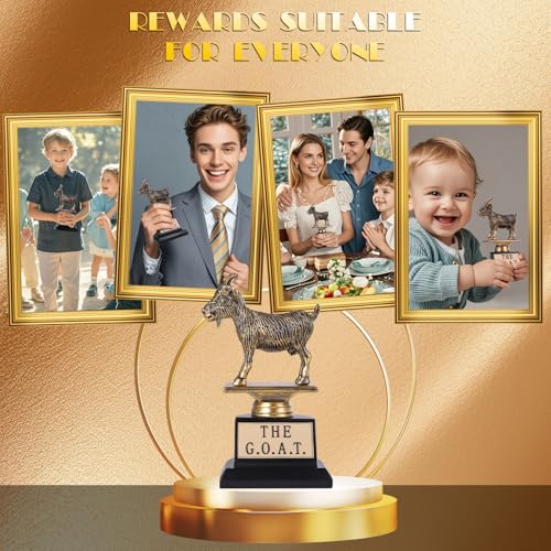 6-Inch G.O.A.T Trophy - Funny Recognition Award for Sports, Teachers, Bosses