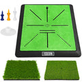 Golf Practice Hitting Mat with Swing Path Feedback & Impact Detection for Indoor Outdoor Use
