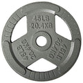 45LB Cast Iron Weight Plate - 2-Inch Standard for Strength Training & CrossFit - Single