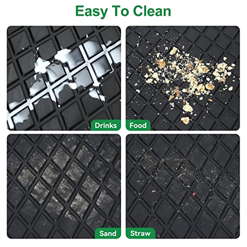 LEAPGOMAX Black Golf Cart Floor Mat for EZGO RXV & 2Five 2008-2022 Full Coverage