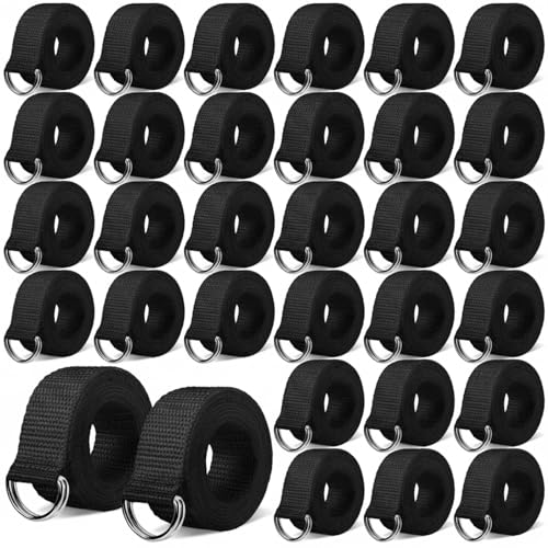 Football Belt 52 Inches D Ring Belt for Men Women Youth Kids Black 64