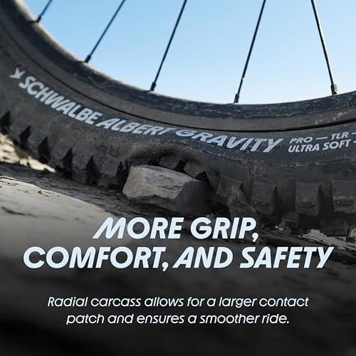 Schwalbe Albert Radial TLR Folding MTB Tire 27.5x2.60 Gravity Pro