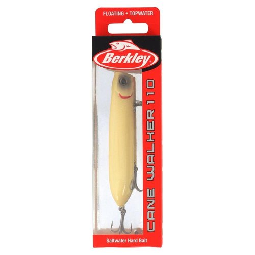 Berkley Cane Walker Topwater Fishing Lure, Bone, 5/7 oz, 4.3in | 11 cm, Heavy Tail Weight for Long-Distance Casting, Equipped with Fusion19 Hook