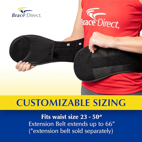 VertebrAlign LSO Back Brace for Sciatica & Lower Back Support - Black, Universal Fit