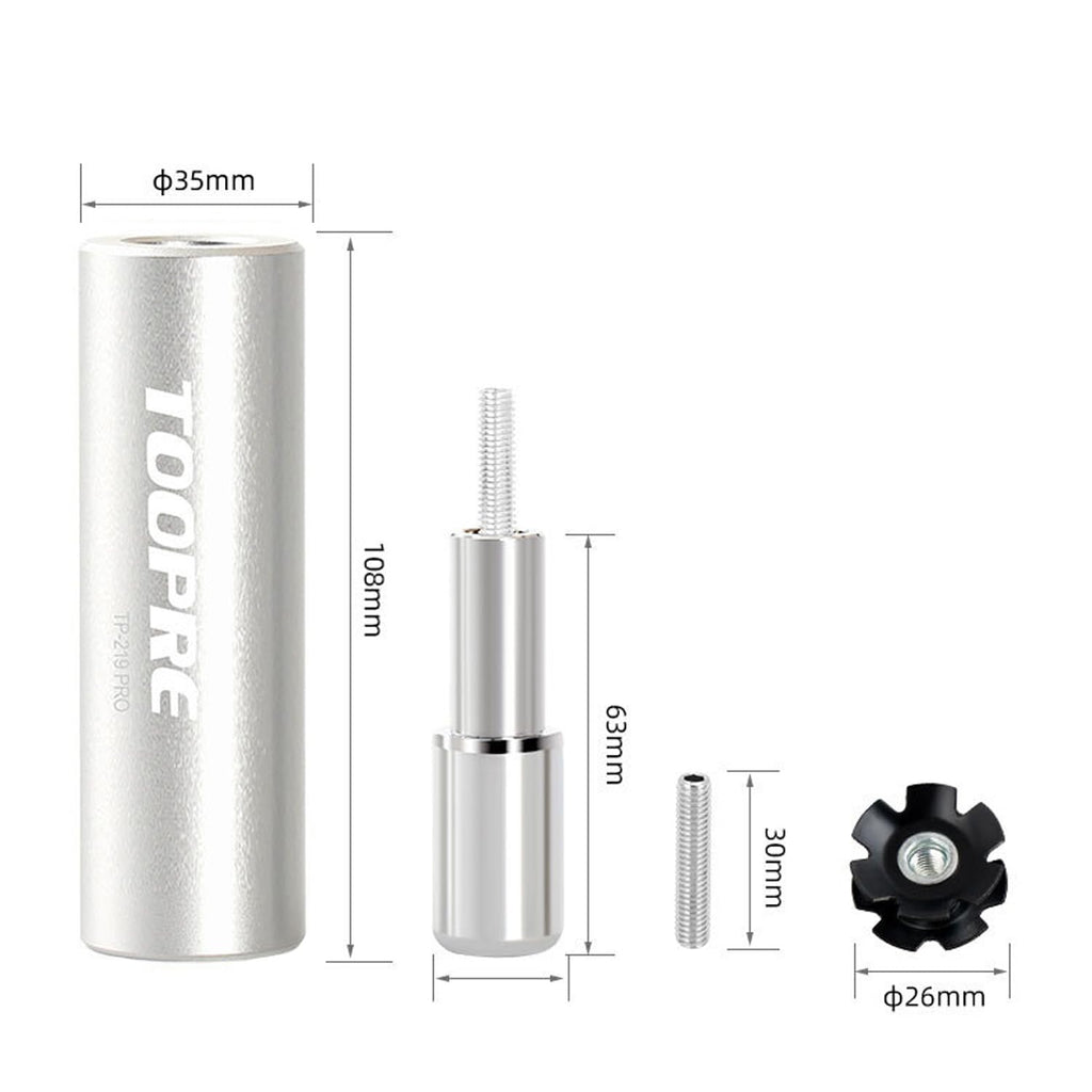 Shcobomo Bicycle Fork Star Nut Setting Installer with Free Spare Special Screw, Foundation Star Nut Setter Installation Tool for 1", 1-1/8" Threadless Fork Tubes