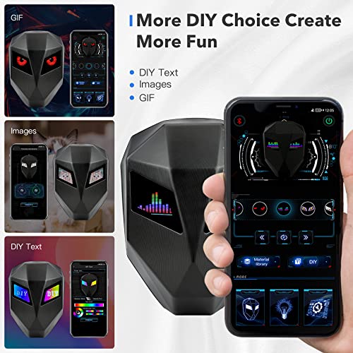 DABASHAN Motorcycle Backpack with LED Screen, Waterproof Hard Shell, Large Capacity, Adjustable Straps — Ideal for Riding & Travel