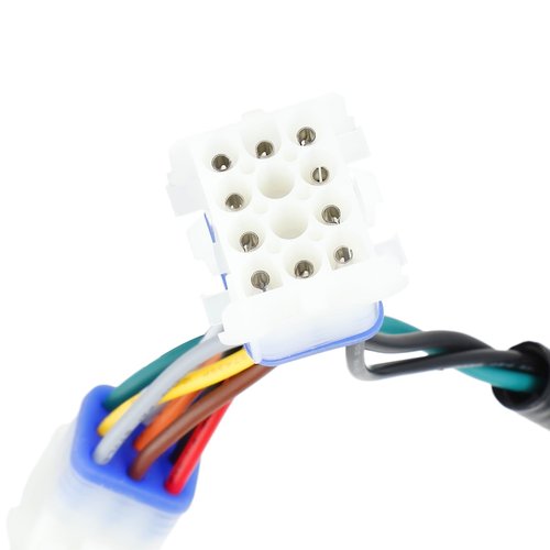 Roykaw Golf Cart 12V Golf Cart Headlight Voltage Reducer Harness Compatible with Club Car Precedent 2004-up Gas Vehicles, Plug and Play, 9 Pin/12 Pin Converter Harness
