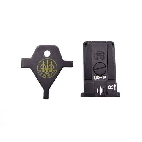 Beretta Adjustable White Dot Configuration Rear Sight Compatible with All 92/96 Combat Series