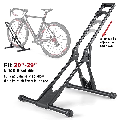 CHEPARK 3 Bike Floor Stand Rack - Indoor Bicycle Storage for 20-29" Mountain & Road Bikes