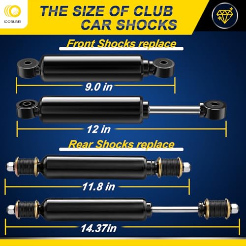 IOOBLBEI Golf Cart Shock Absorbers Front and Rear Compatible with Club Car DS Precedent