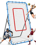 7x4 ft Multi-Sport Rebounder Net for Volleyball, Baseball, Softball & Soccer - Blue