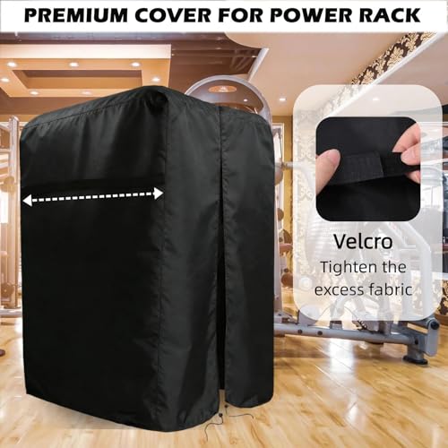 77W x 58D x 88H Waterproof Gym Rack Cover for Fitness Equipment